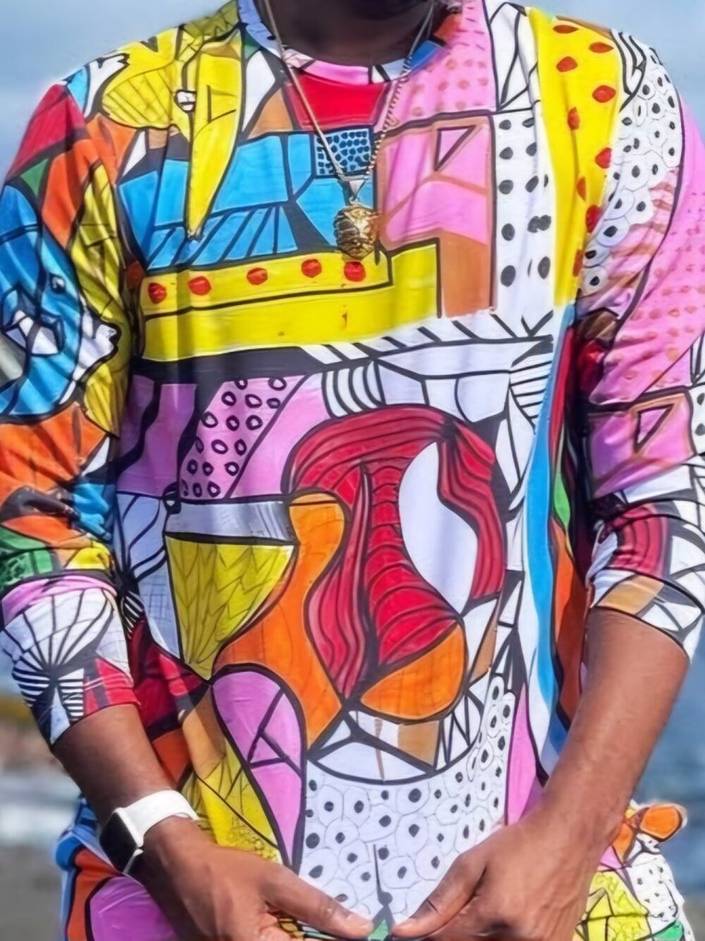 Swiminista Swim Rashguard Men's M Good Vibes Surf Shirt X James Peter Henry NWT